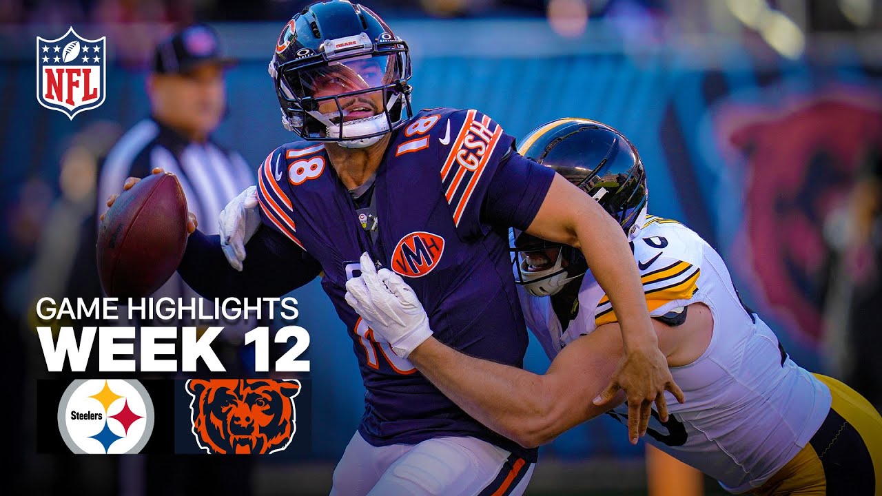 Pittsburgh Steelers vs Chicago Bears Game Highlights | 2025 NFL Season Week 12
