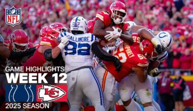 Indianapolis Colts vs. Kansas City Chiefs Game Highlights | NFL 2025 Season Week 12