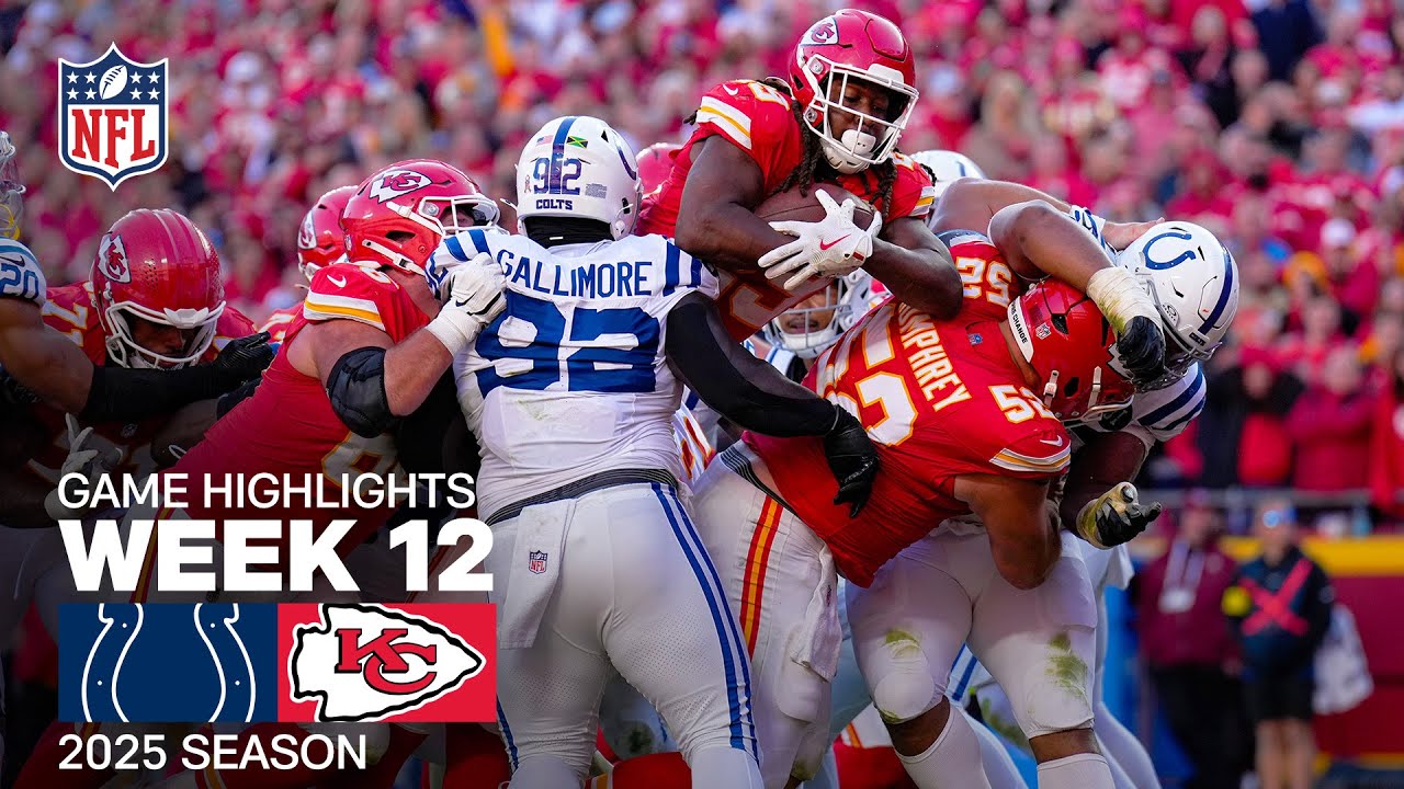 Indianapolis Colts vs. Kansas City Chiefs Game Highlights | NFL 2025 Season Week 12