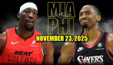 Miami Heat vs Philadelphia 76ers Full Game Highlights - November 23, 2025 | NBA Season