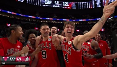 Nikola Vučević BUZZER-BEATING Three! 🚨 #TissotBuzzerBeater