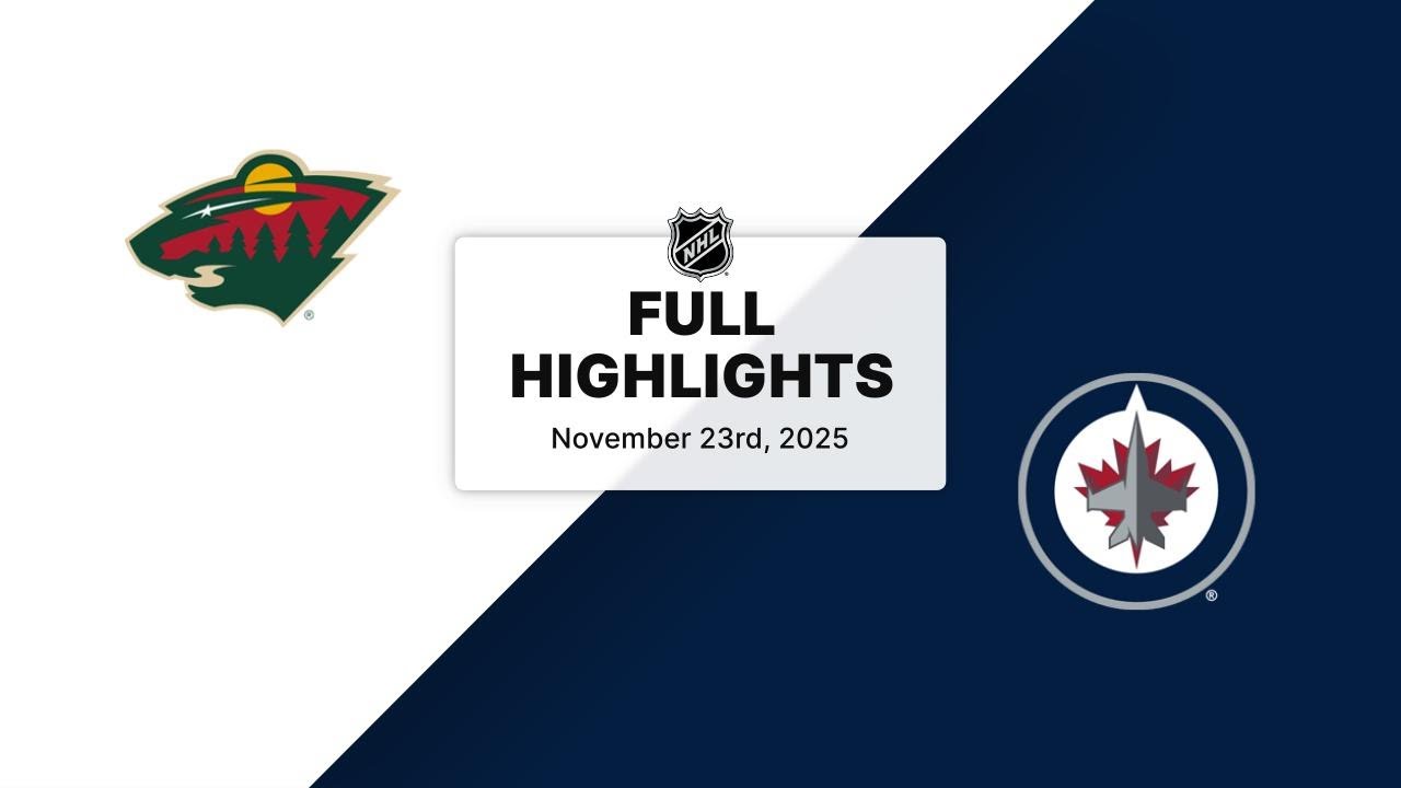 NHL Highlights | Wild vs. Jets | November 23, 2025