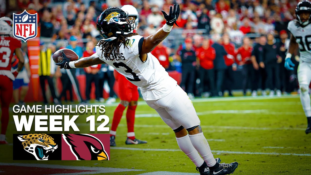 Jacksonville Jaguars vs Arizona Cardinals Game Highlights | 2025 NFL Season Week 12