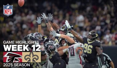 Atlanta Falcons vs. New Orleans Saints Game Highlights | NFL 2025 Season Week 12