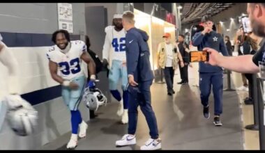 Watch Cowboys players celebrate huge comeback win over Eagles 24- 21