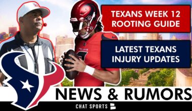 Houston Texans Week 12 Rooting Guide + TNF Injury Updates Ft. C.J. Stroud & Joe Mixon