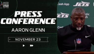 Aaron Glenn Postgame Press Conference (11/23) | New York Jets