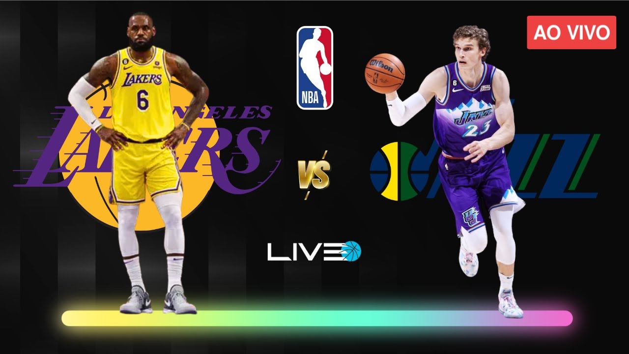 LOS ANGELES LAKERS x UTAH JAZZ - NBA AO VIVO l Lebron James vs Lauri Markkanen