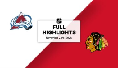 NHL Highlights | Avalanche vs. Blackhawks | November 23, 2025