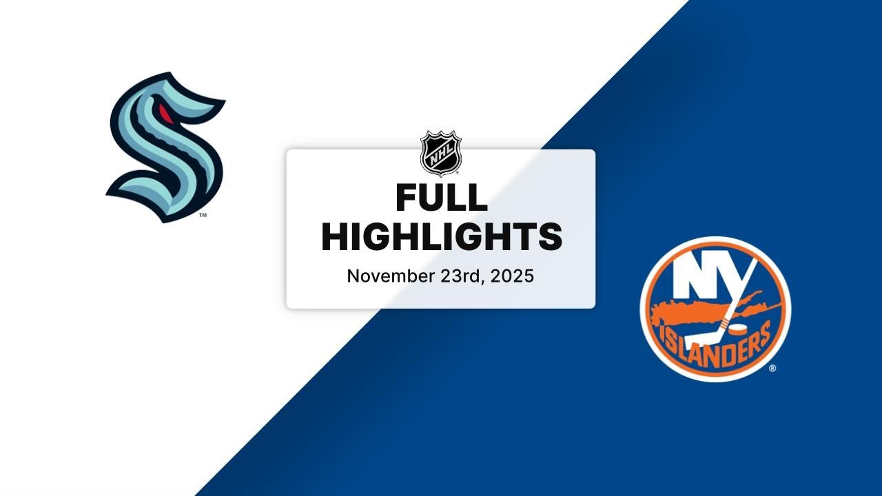 NHL Highlights | Kraken vs. Islanders | November 23, 2025
