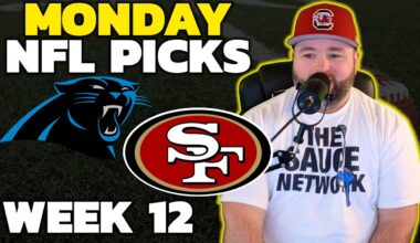 Panthers vs 49ers Picks - NFL Week 12 Monday Night Football with Kyle Kirms