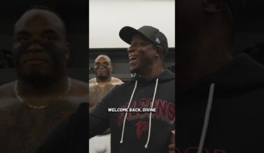 Locker room speech after the W in New Orleans 💪 #nfl #falcons #falcons