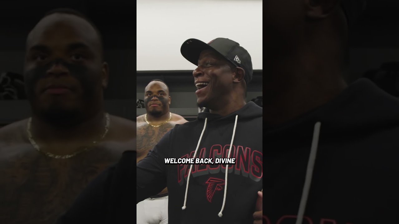 Locker room speech after the W in New Orleans 💪 #nfl #falcons #falcons
