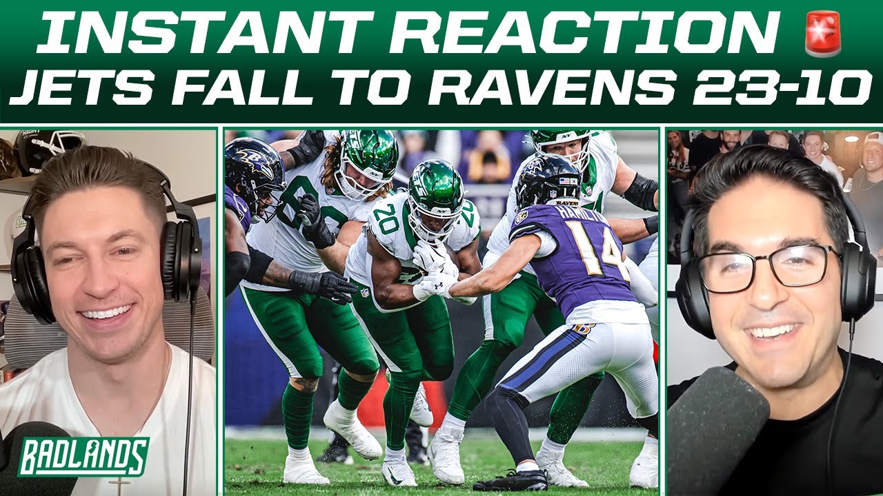 New York #Jets LOSE 23-10 To #Ravens REACTION (FULL BADLANDS)