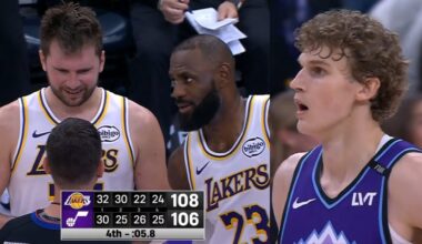 WILD Final 3 Minutes to Los Angeles Lakers vs Utah Jazz