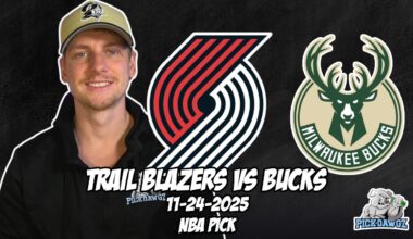 Portland Trail Blazers vs Milwaukee Bucks 11/24/25 NBA Free Picks & Prediction | NBA Betting Tips