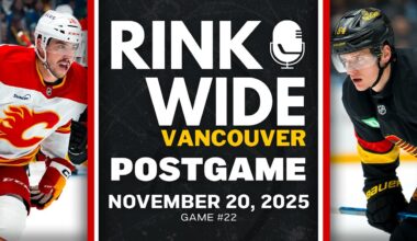 RINK WIDE POST-GAME: Vancouver Canucks vs Calgary Flames | Game #23 - Nov. 23, 2025