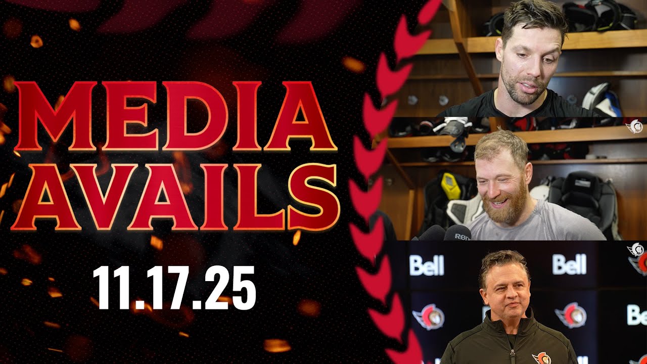 David Perron, Claude Giroux, Travis Green Media Availability