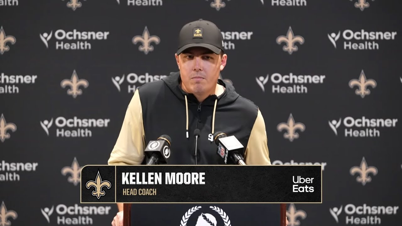 Kellen Moore Recaps Loss | Saints-Falcons Postgame | 2025 NFL Week 12