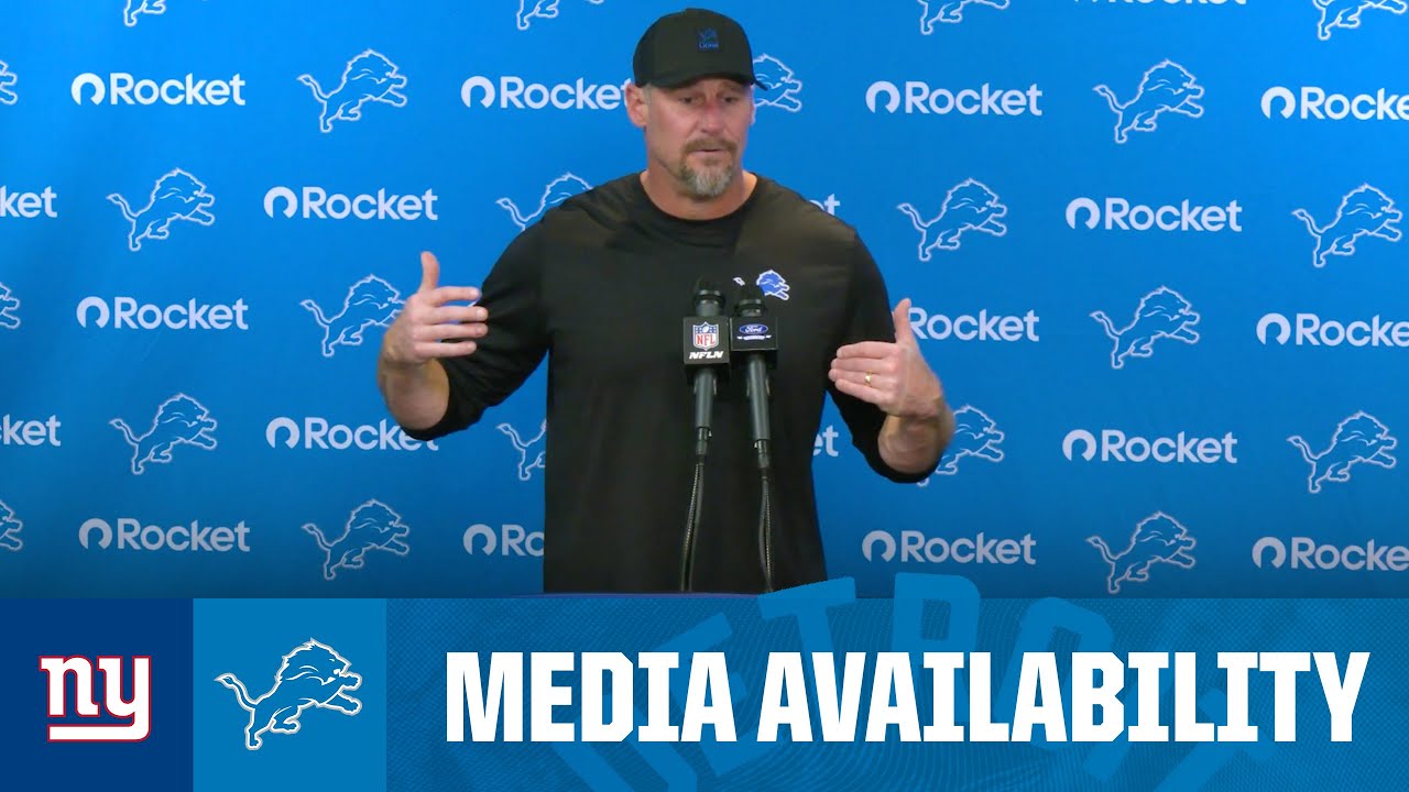 Dan Campbell postgame media availability | 2025 NFL Regular Season Week 12: Lions vs. Giants