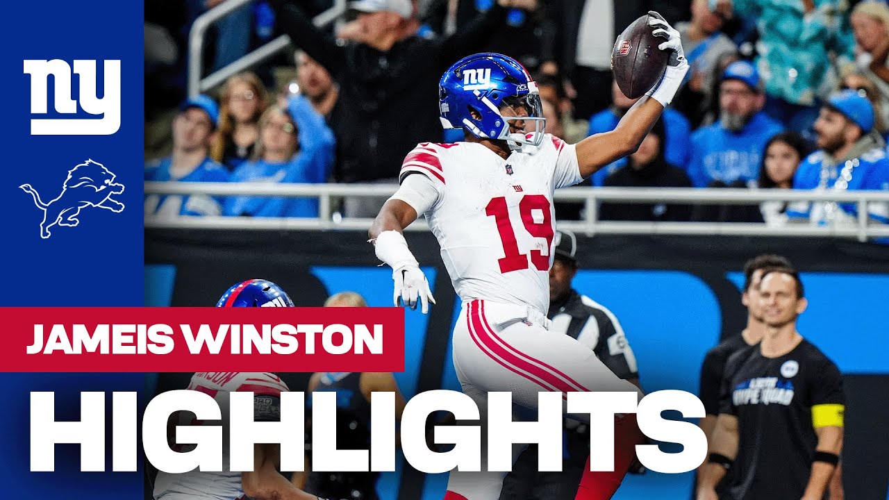 Highlights: Jameis Winston | Giants vs. Lions | Week 12 | New York Giants