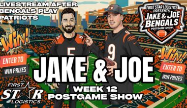 Jake & Joe Bengals Postgame Show - Patriots vs Bengals Week 12