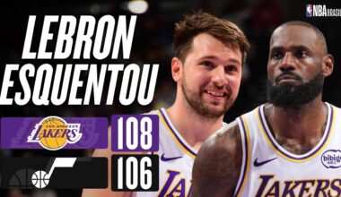 👑🪄 LEBRON e LUKA vão bem e LAKERS vencem JAZZ em jogo decidido no final - Melhores Momentos