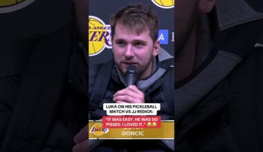 Luka’s confidence is high, win or lose 😂