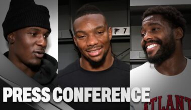 Bijan Robinson & others on the Atlanta Falcons Week 12 win at New Orleans | Press Conference