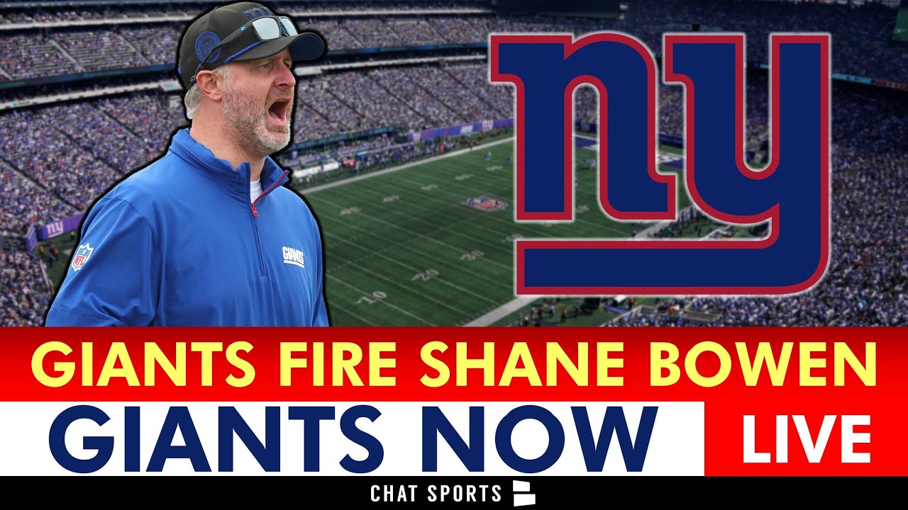 🚨New York Giants FIRE Shane Bowen | Giants News, Instant Reaction