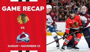 Blackhawks vs. Avalanche Game Highlights | 11.23.25