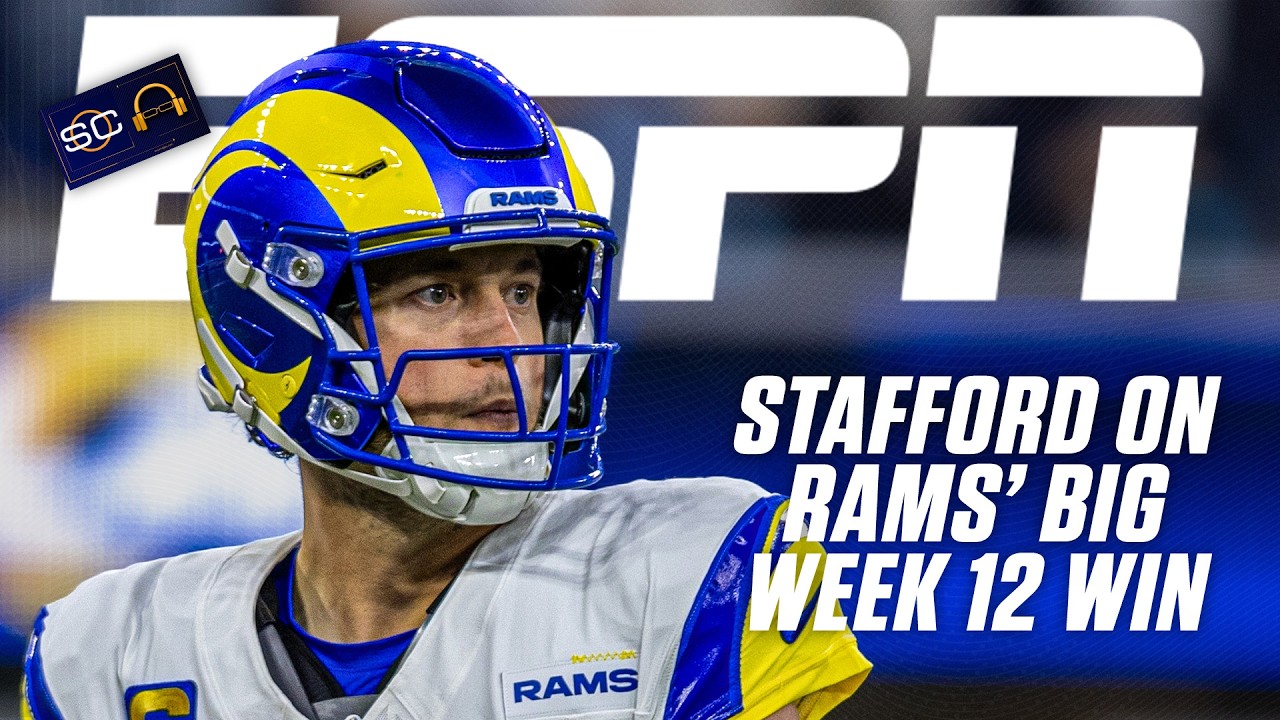 Matthew Stafford reacts to Rams' dominant Week 12 win over Buccaneers | SC with SVP