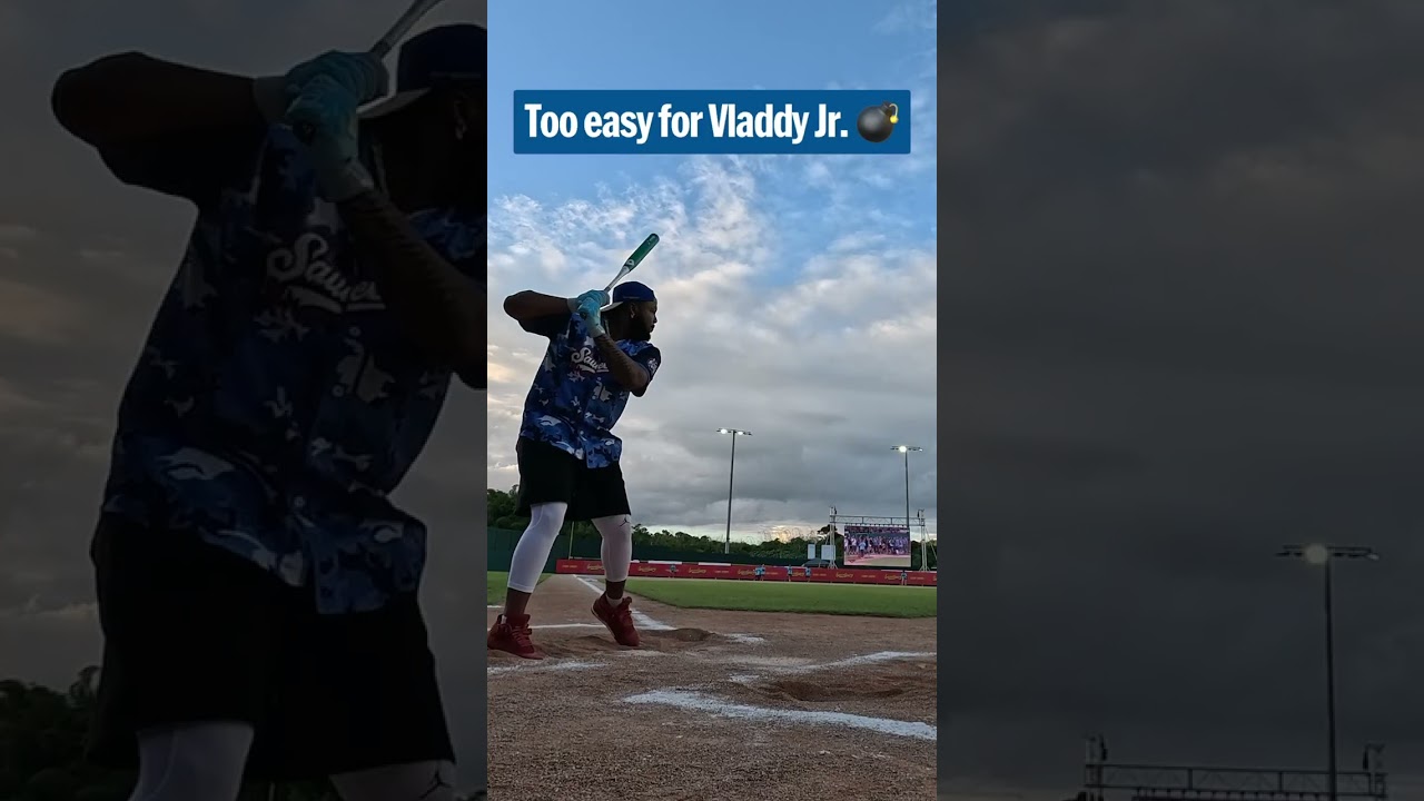 Vladimir Guerrero Jr. was letting them fly at Eladio's Saucegiving Home Run Derby! 😮‍💨