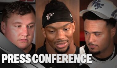 Bijan Robinson & others on the Atlanta Falcons OT loss to the Carolina Panthers | Press Conference
