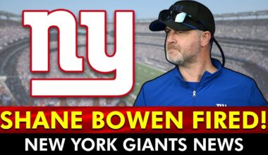 THE GIANTS HAVE FIRED SHANE BOWEN!