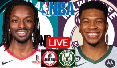 LIVE: PORTLAND TRAIL BLAZERS vs MILWAUKEE BUCKS | NBA | PLAY BY PLAY | SCOREBOARD