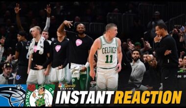 INSTANT REACTION: C's bounce back from 'unacceptable' loss with all-around team win vs. Magic ☘️