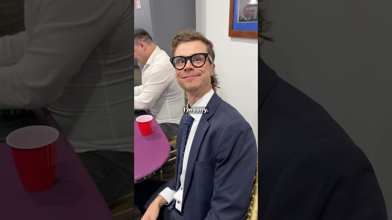 POV with Coms playing a fun money casino game at the Winnipeg Jets Gala 😎