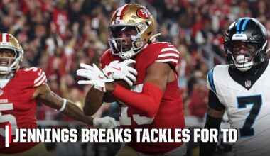 Brock Purdy's TD pass to Jauan Jennings gives the 49ers an early lead vs. the Panthers | NFL on ESPN