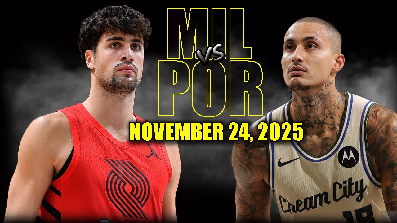 Milwaukee Bucks vs Portland Trail Blazers Full Game Highlights - November 24, 2025 | NBA Season