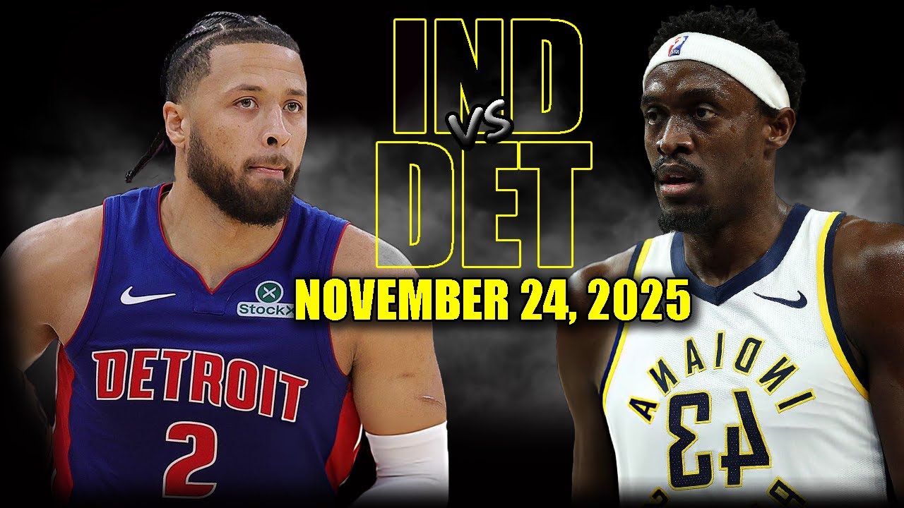 Detroit Pistons vs Indiana Pacers Full Game Highlights - November 24, 2025 | NBA Season
