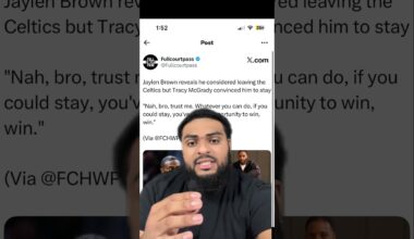Wow… Jaylen browns REVEALS he considered leaving the Boston Celtics 😱