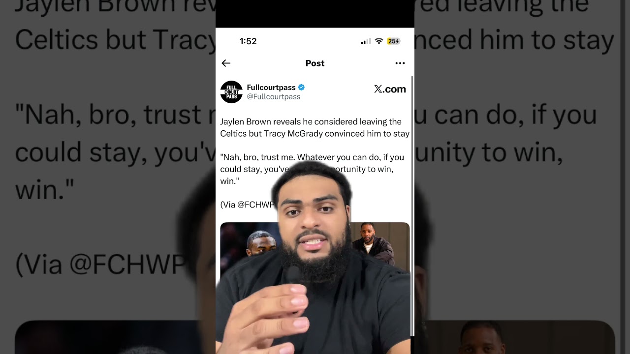 Wow… Jaylen browns REVEALS he considered leaving the Boston Celtics 😱