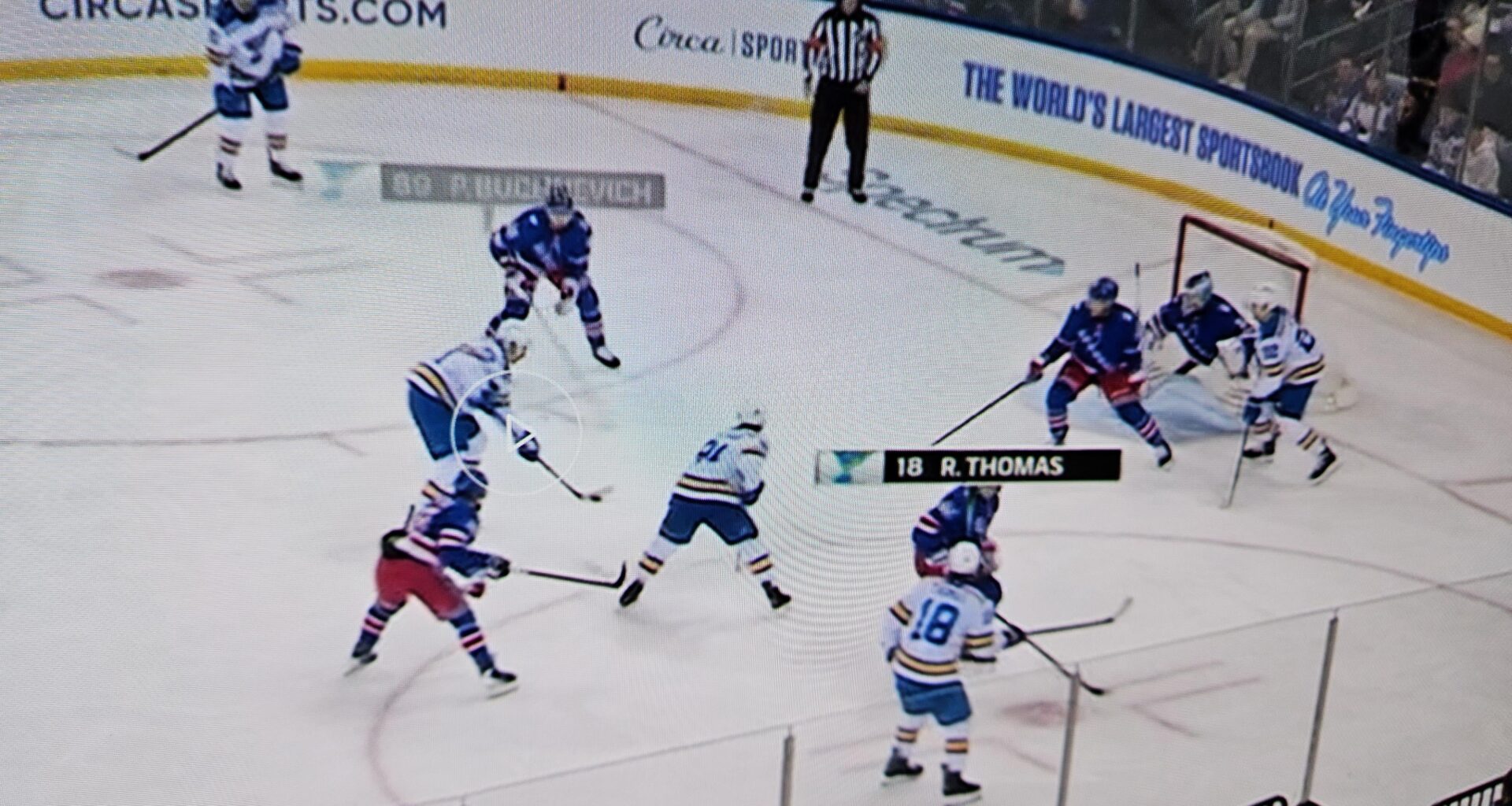 Pavel Buchnevich passes the puck here