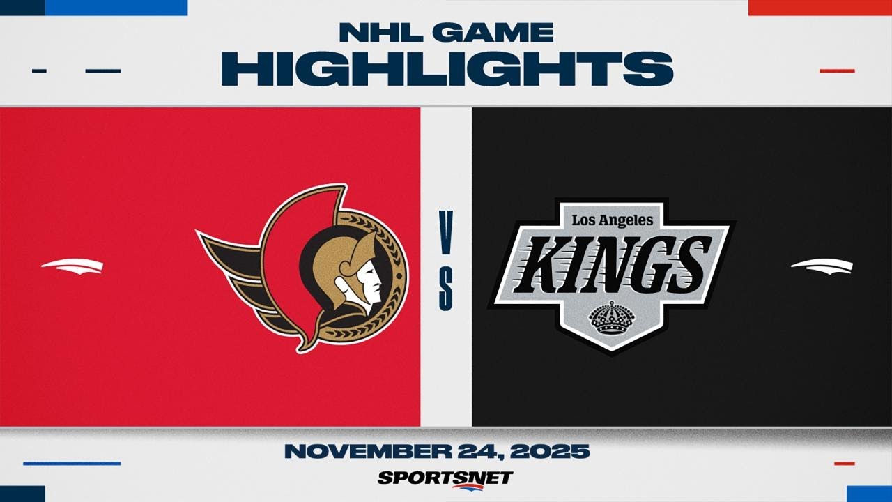 NHL Highlights | Senators vs. Kings - November 24, 2025