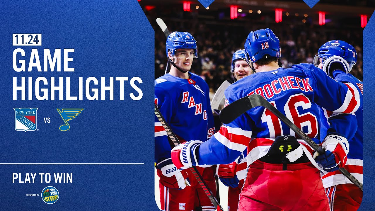 GAME HIGHLIGHTS | 2025-26: New York Rangers vs St. Louis Blues (11/24/25)