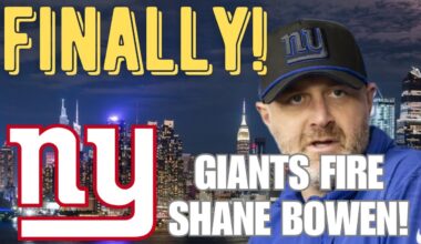 New York Giants FINALLY FIRE SHANE BOWEN! Fan Reaction
