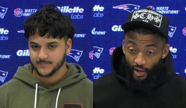 Andy Borregales & Carlton Davis III Address the Media | Patriots Press Conference
