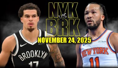 New York Knicks vs Brooklyn Nets Full Game Highlights - November 24, 2025 | NBA Season