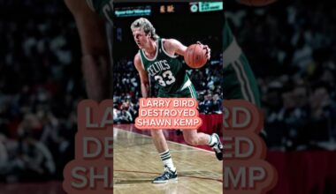 LARRY BIRD DESTROYED SHAWN KEMP 😱 #larrybird#boston#celtics#nba#oldschool#80s#90s#highlights